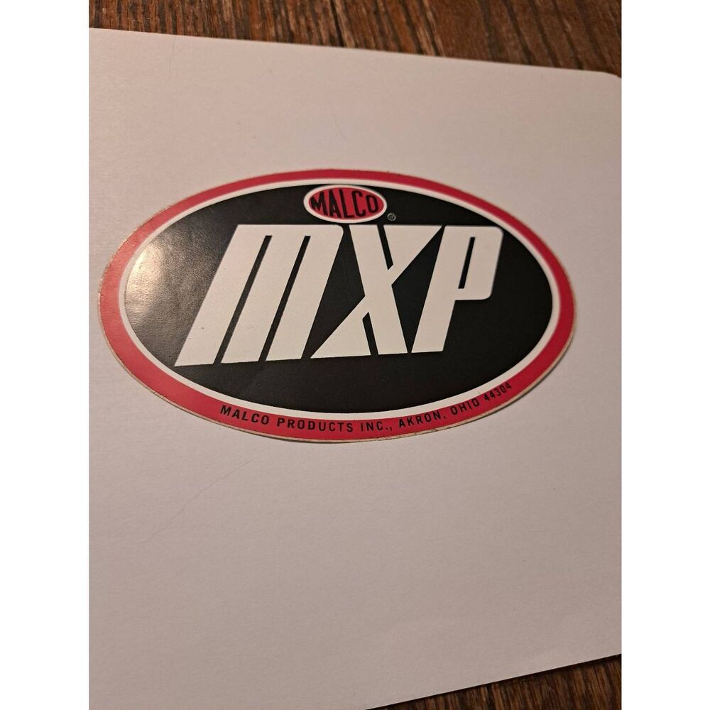 Vintage Original RARE 60s Malco MXP Akron Ohio Hot Rod Rat Rod Car Sticker Decal